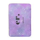 Monogram fantasie waterverf Stijlvol Modern Minima Badmat (Voorkant Verticaal)