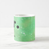 Monogram fantasie waterverf Stijlvol Modern Minima Koffiemok (Center)