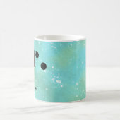 Monogram fantasie waterverf Stijlvol Modern Minima Koffiemok (Center)