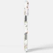 Monogram Fantasievolle Bloemige Aardbei Landelijk Case-Mate iPhone Case (Achterkant / Rechts)