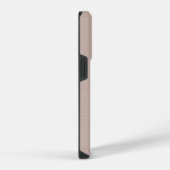 Monogram Faux Blush Roze Leder iPhone Hoesje (Rechterkant)