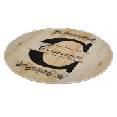 Monogram Faux Butcher Block Wood | DIY-tekst Snijplank (Hoek)