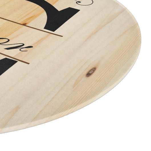 Monogram Faux Butcher Block Wood | DIY-tekst Snijplank (Hoek)
