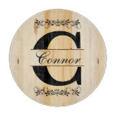 Monogram Faux Butcher Block Wood | DIY-tekst Snijplank (Voorkant)