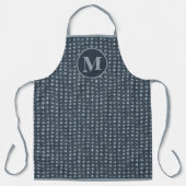 Monogram Faux Denim Diamond Pattern Schort (Voorkant)