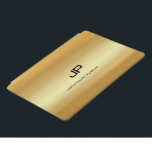 Monogram Faux Gold Sjabloon Elegant Modern iPad Pro Cover<br><div class="desc">Monogrammed Faux Gold Sjabloon Elegant Modern Trendy iPad Pro Hoesje,  iPad hoesjes & Hoesjes.</div>