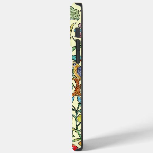 Monogram  Faux Ingeborduurd Patroonfoon Case-Mate iPhone Case (Achterkant / Links)