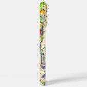 Monogram Faux Ingeborduurd Patroonfoon Case-Mate iPhone Case (Achterkant / Rechts)