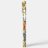 Monogram Faux Ingeborduurd Patroonfoon Case-Mate iPhone Case (Achterkant / Links)