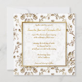 Monogram faux koper demask/white kaart (Achterkant)