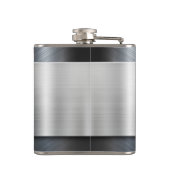 Monogram Faux Metal Vinyl Wrapped Kolf Heupfles (Achterkant)