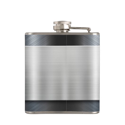 Monogram Faux Metal Vinyl Wrapped Kolf Heupfles (Achterkant)