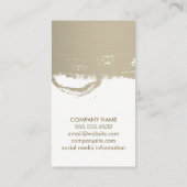 Monogram Faux Metallic geborsteld Visitekaartje (Achterkant)