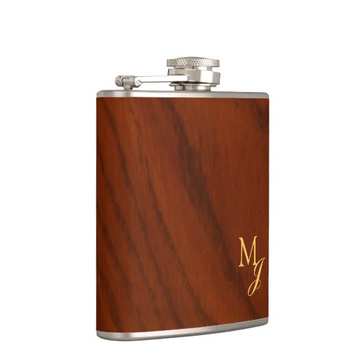 Monogram Faux Wood Heupfles (Rechts)