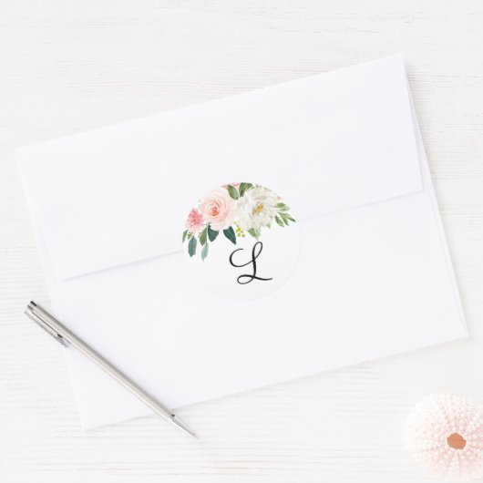 Monogram Favor Sticker (Envelop)