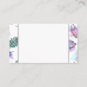 Monogram | Feathers Boho Pattern Visitekaartje (Achterkant)