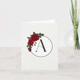 Monogram Felicitatiekaart - Letter A Kaart