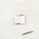Monogram Feng Shui Chinese munten rode lint Post-it® Notes (Op bureau)