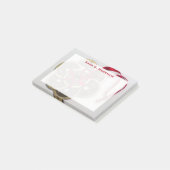 Monogram Feng Shui Chinese Munten Rood Lint Post-it® Notes (Schuin)