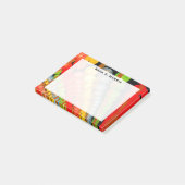 Monogram Feng Shui Gele Rode Groene Blauwe Lantaar Post-it® Notes (Schuin)