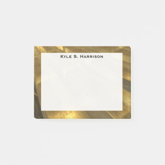 Monogram Feng Shui Goud Baren Welvaart Post-it® Notes (Voorkant)