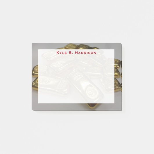 Monogram Feng Shui Goudstaven Welvaart Post-it® Notes (Voorkant)