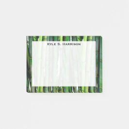 Monogram Feng Shui Groene Bamboe Welvaart Post-it® Notes