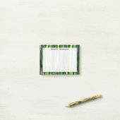 Monogram Feng Shui Groene Bamboe Welvaart Post-it® Notes (Op bureau)