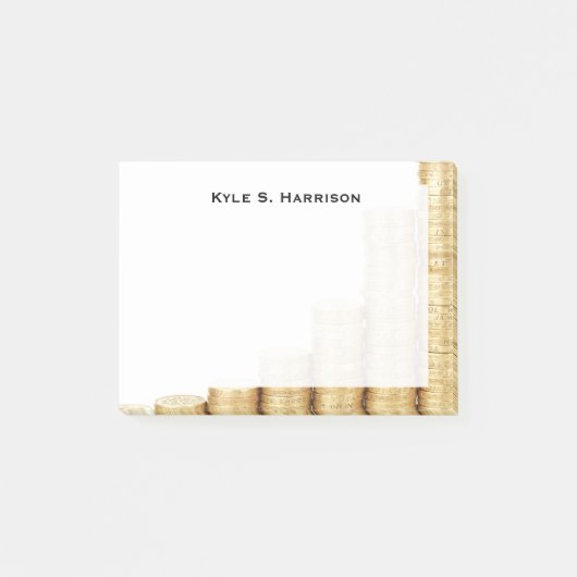 Monogram Feng Shui toenemende rijkdom goud munten Post-it® Notes (Voorkant)