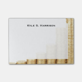 Monogram Feng Shui toenemende rijkdom goud munten Post-it® Notes