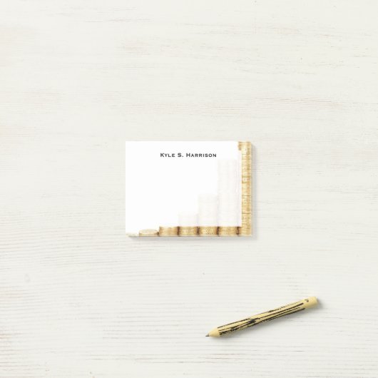 Monogram Feng Shui Verhogen Rijkdom Gouden Munten Post-it® Notes (Op bureau)