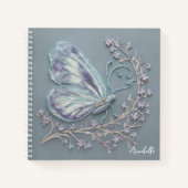 Monogram Fiber Art Vlinder Notitieboek (Voorkant)