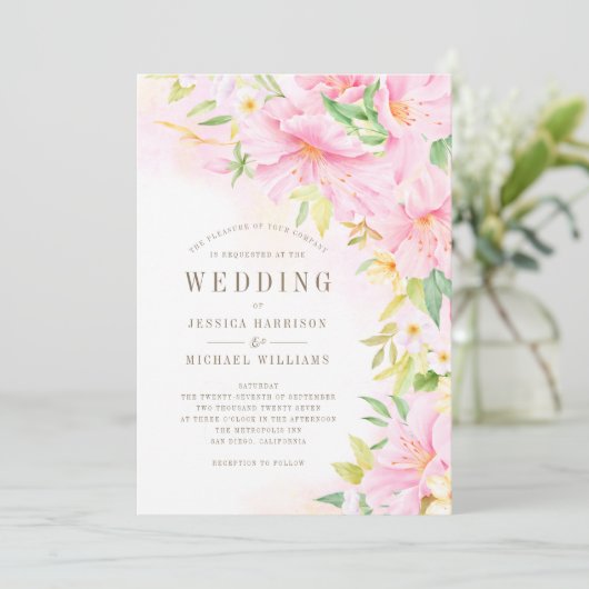 Monogram fijne Waterverf Kaart (Staand voorkant)