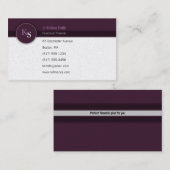 Monogram Financiële Planner - Visitekaartje (Voorkant / Achterkant)