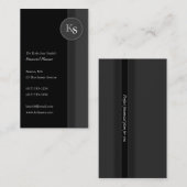 Monogram Financiële Planner - Visitekaartje (Voorkant / Achterkant)