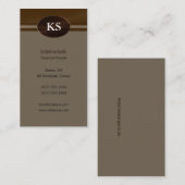 Monogram Financiële Planner - Visitekaartje (Voorkant / Achterkant)