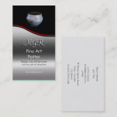 Monogram, Fine Art Potter, rode soep Visitekaartje (Voorkant / Achterkant)