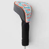 Monogram | Fins kunstpatroon voor vos- en vogelfol Golfheadcover (Schuin)