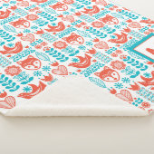 Monogram | Fins kunstpatroon voor vos- en vogelfol Sherpa Deken (3/4)