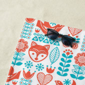 Monogram | Fins kunstpatroon voor vos- en vogelfol Strandlaken (In situ)