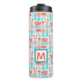 Monogram | Fins kunstpatroon voor vos- en vogelfol Thermosbeker (Voorkant)