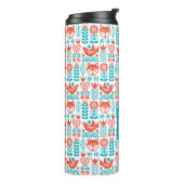 Monogram | Fins kunstpatroon voor vos- en vogelfol Thermosbeker (Gedraaid links)