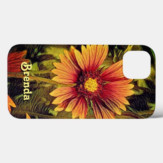 Monogram Firewielventilatornaam Case-Mate iPhone Case (Achterkant (horizontaal))