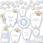 Monogram First Tooth Stickers (Voorkant)
