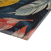 Monogram Flair met veren Snijplank (Hoek)