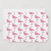 Monogram Flamingo Print Briefpapier Kaart (Achterkant)