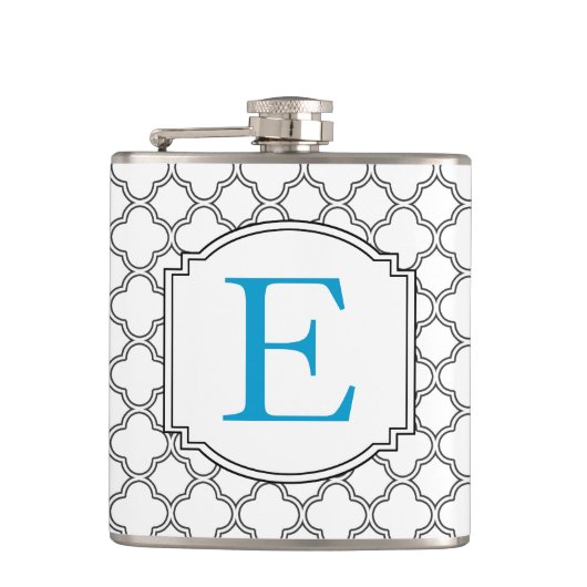 Monogram Flask Bridesmaid Gift Heupfles (Voorkant)