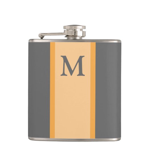 Monogram Flask Groomsman Gift Heupfles (Voorkant)