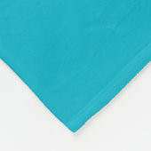 Monogram fleece deken blauw met goud (Hoek)