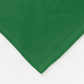 Monogram fleece deken donkergroen met goud (Hoek)